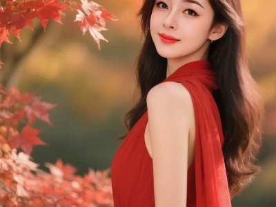 美到骨子里的红裙姑娘!