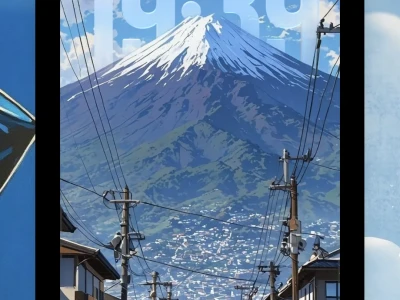 动漫富士山×iOS26 景深效果拉满