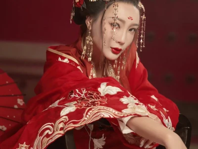 王李丹妮古装红衣写真