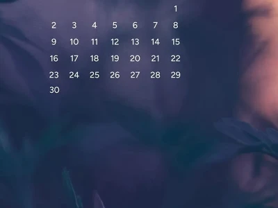 壁纸 | 日历·迷人的六月