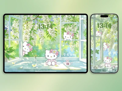305|HelloKitty·夏日清新🌿平板电脑壁纸